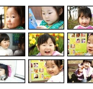 화이트검은테9분할